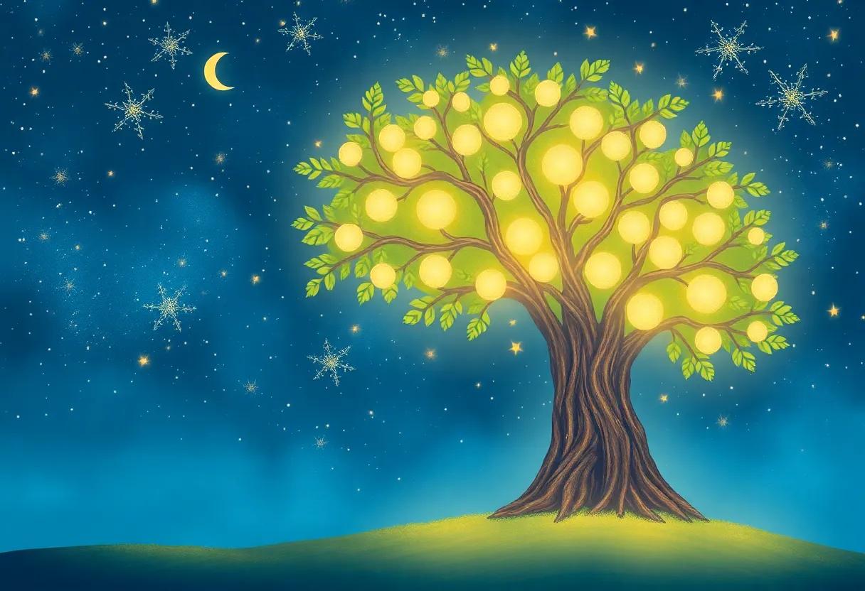 Dreams That Blossom Under the Night Sky's Watchful Eyes