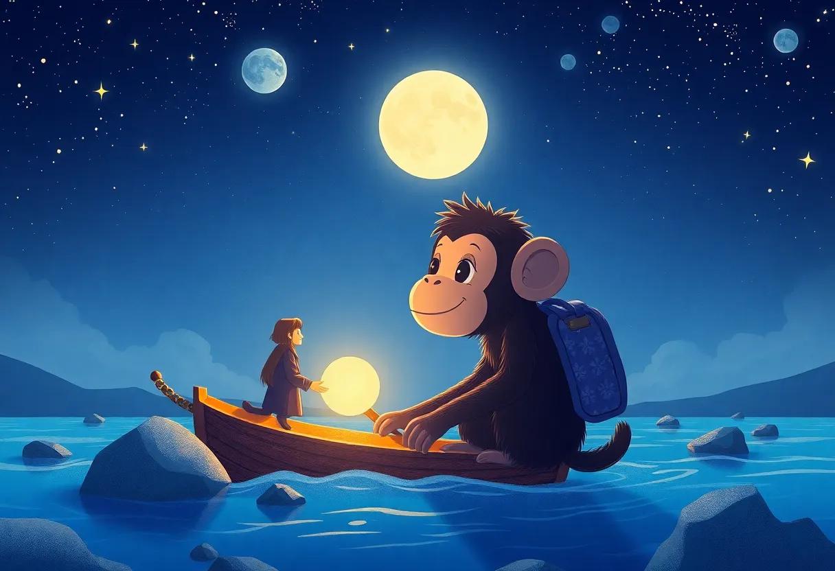 Setting Off on a Magical Moonlit Journey