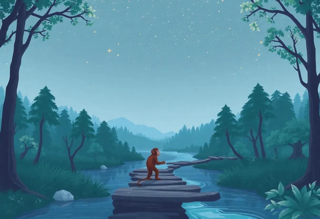 Crossing the Whispering Forest Path