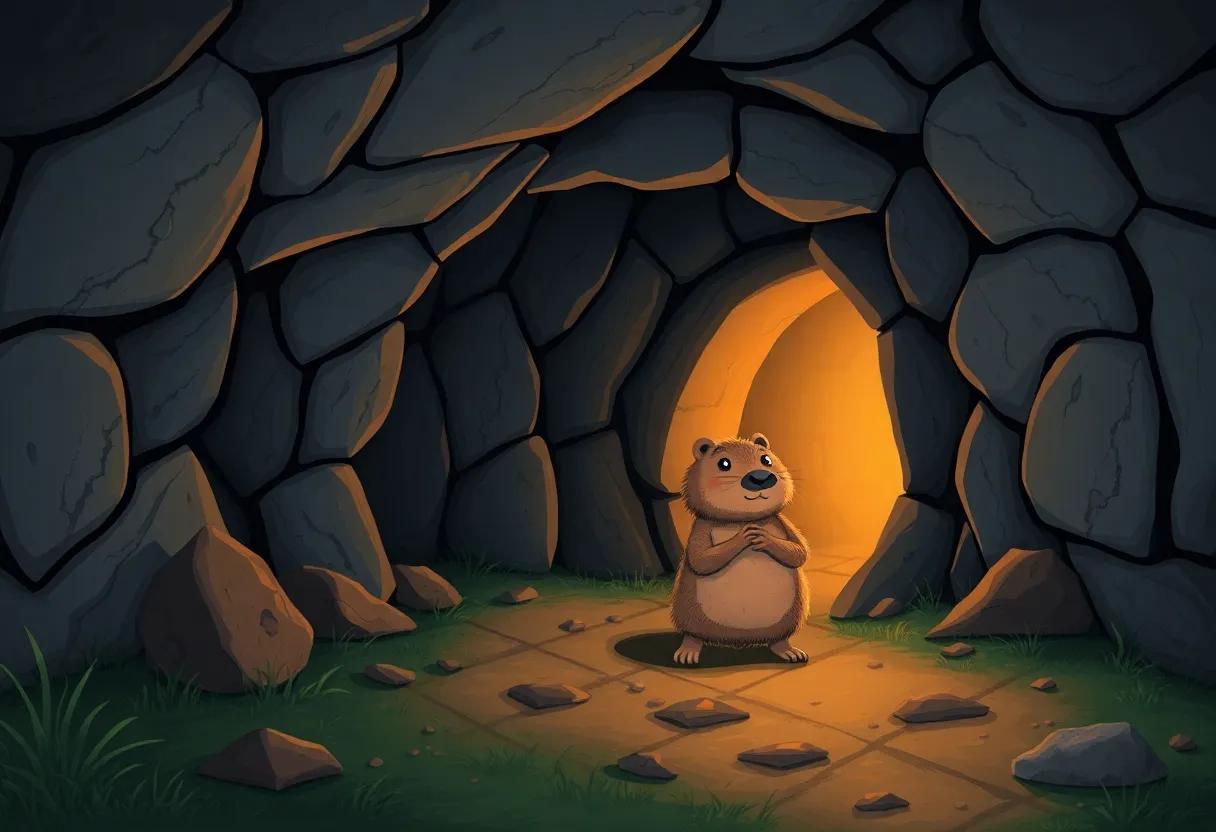 Monty Mole Discovers​ a Hidden Tunnel Entrance