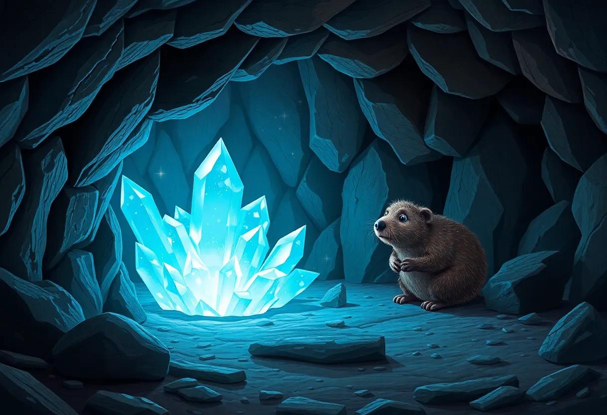 The Enchanted Glow of underground Crystals
