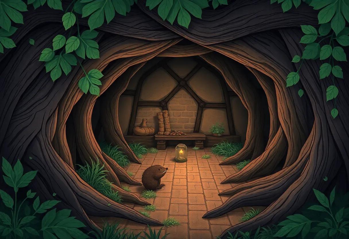 The Secret Garden Beneath the Roots of the Old Oak