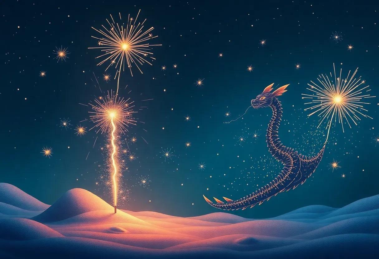 Whispers of Joy Carried by the Sparkler's glow