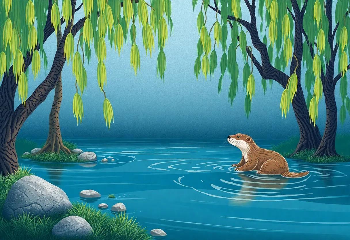 The Secret hideout Behind the Whispering Willow Trees