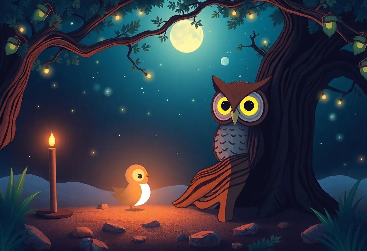 The Mysterious Glow Behind the Ancient Oak