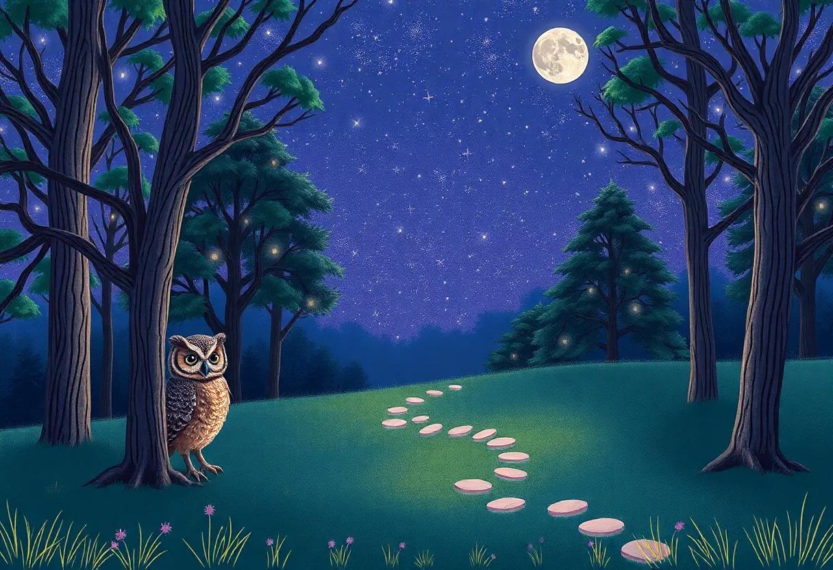 Following the Sparkling Trail Through the Trees