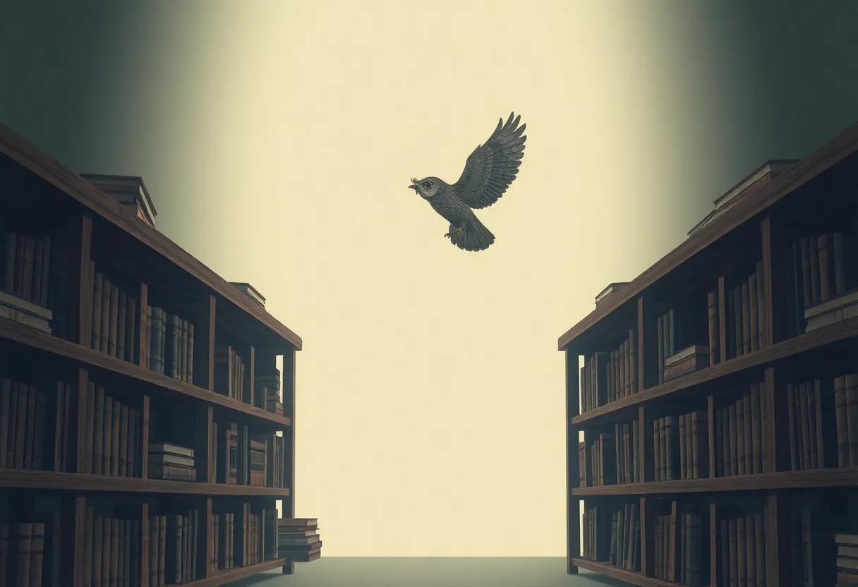 Whispering Books on ‍Ancient Wooden Shelves