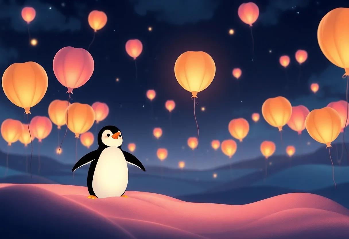 The magical Glow of ‍Midnight Balloon lanterns