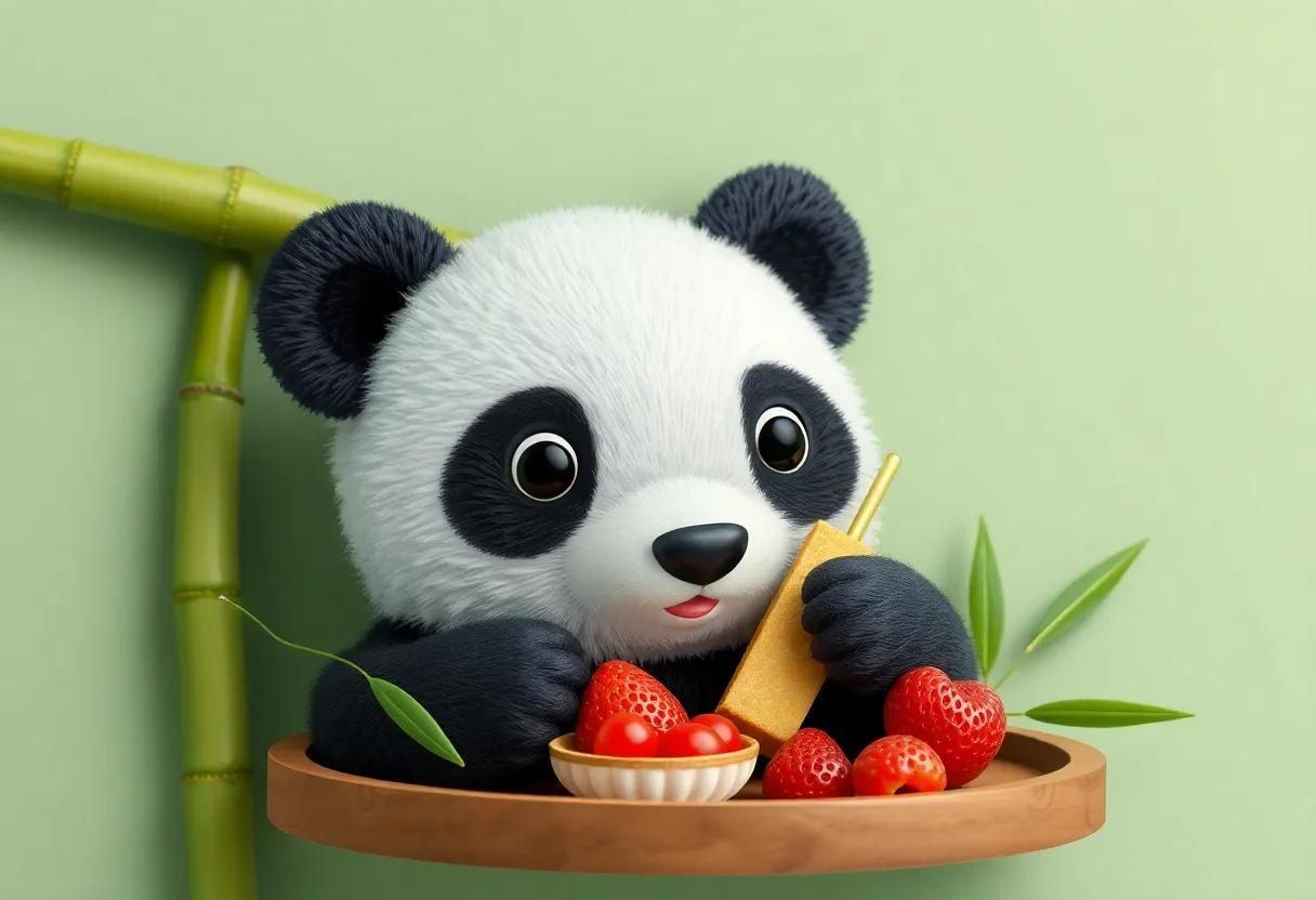 Delicious Bamboo Treats Perfectly Arranged