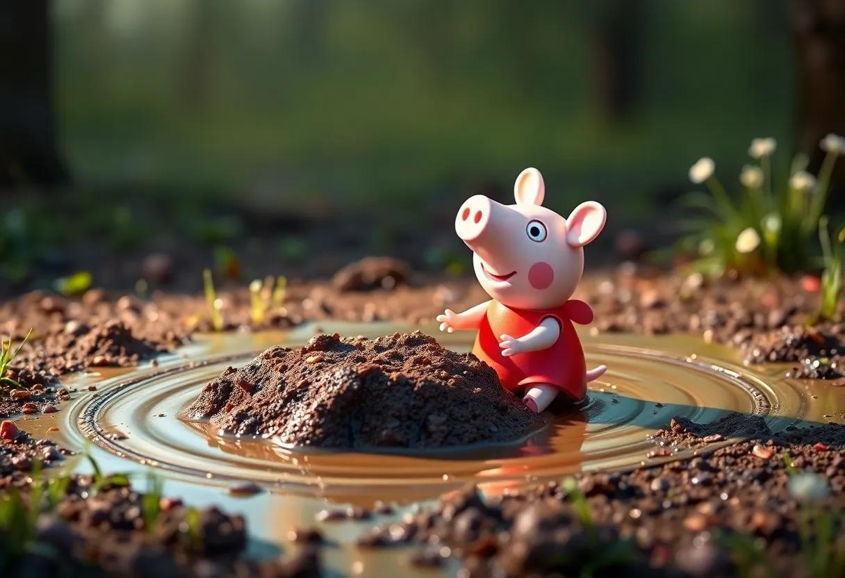 The Morning Dew and Glittering⁣ Mud Puddles