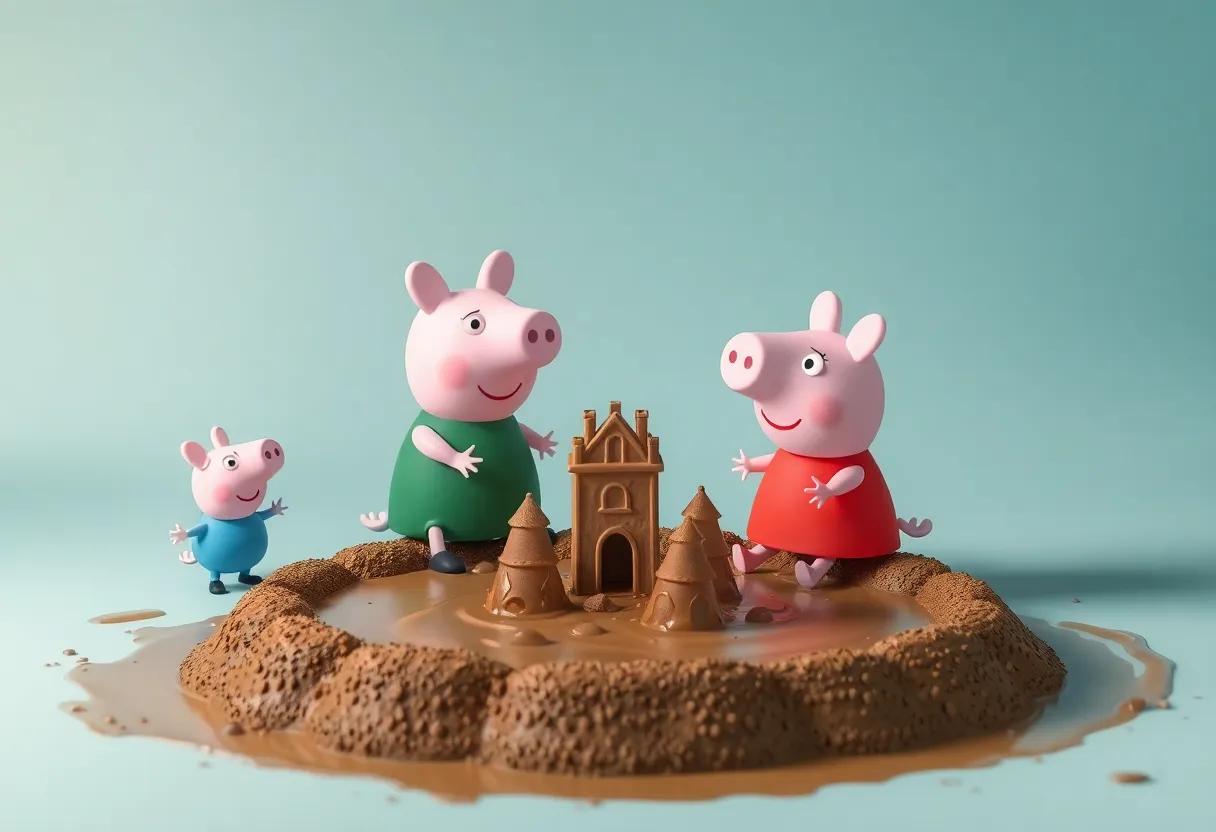 Building⁣ Tiny Mud Castles Around the Puddle