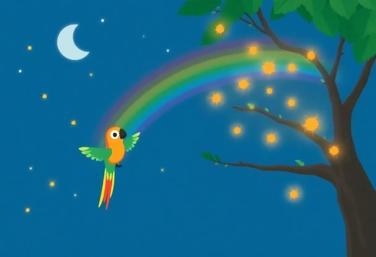 Pippin's ‍Playful Chase with‍ the Orange Fireflies