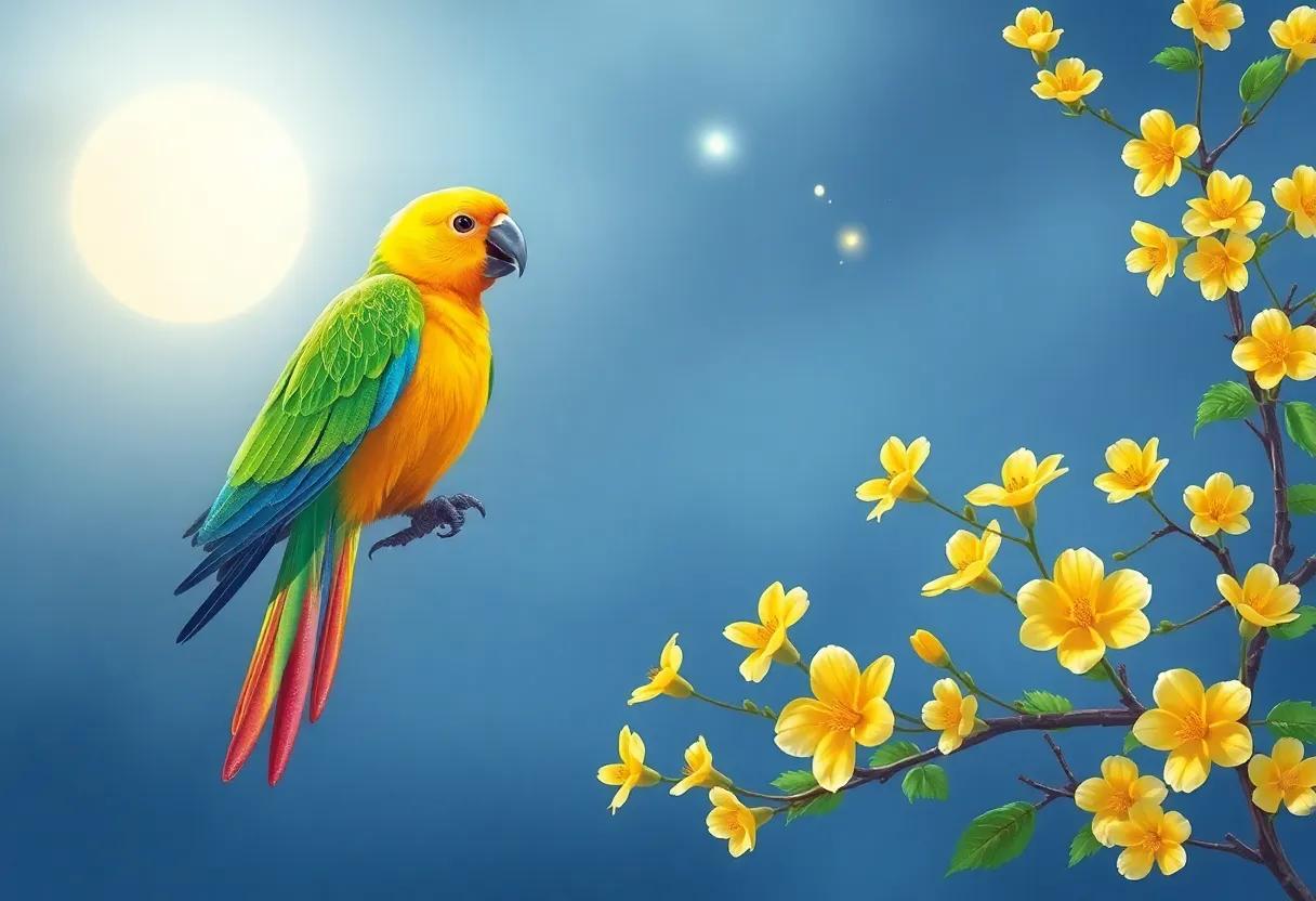 The Gentle Breeze Carrying Fragrant⁣ Yellow ‍Blossoms