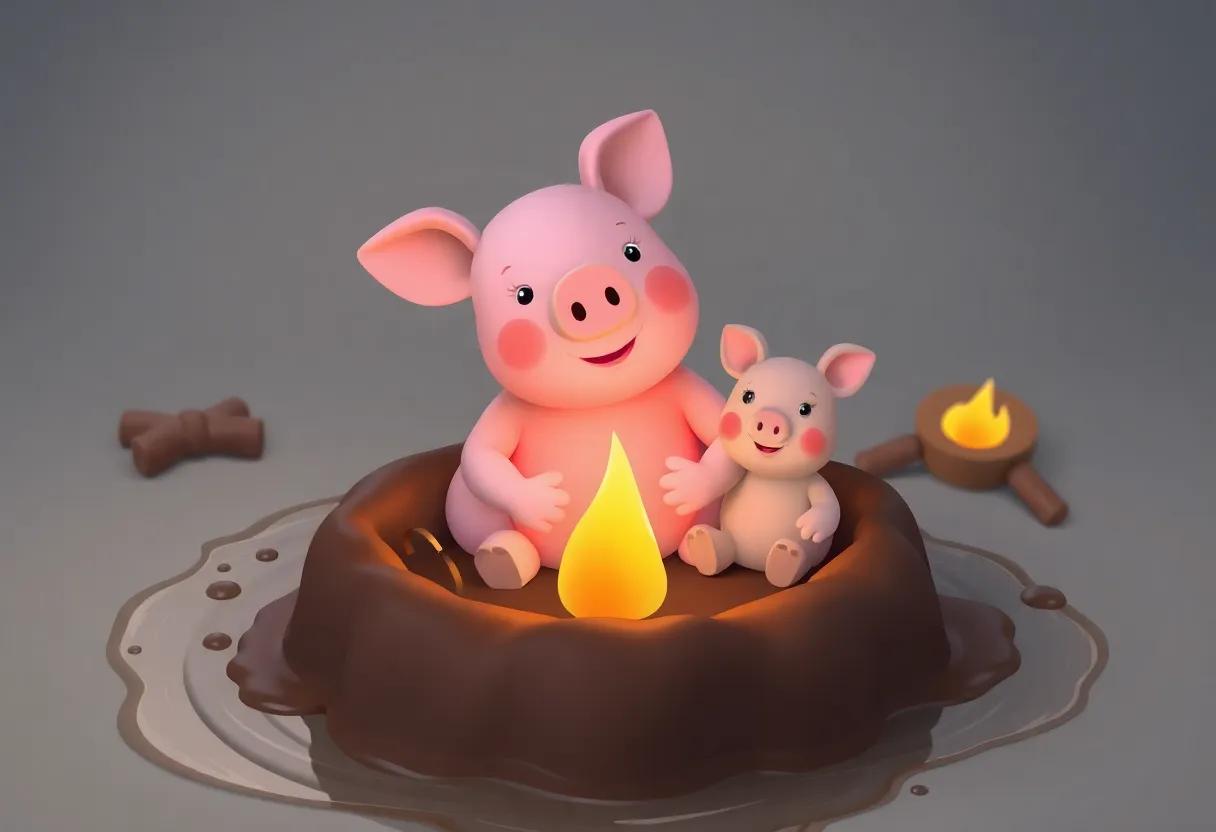 Warm⁣ Mud​ Pie Treats and cozy tales‍ by‌ the ​Firelight