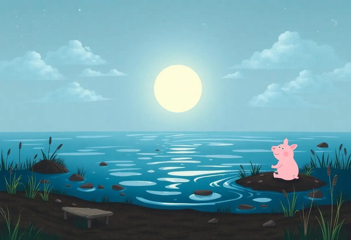 The Magic of‌ Moonlight ⁢turning ​Puddles into Glimmering Lakes