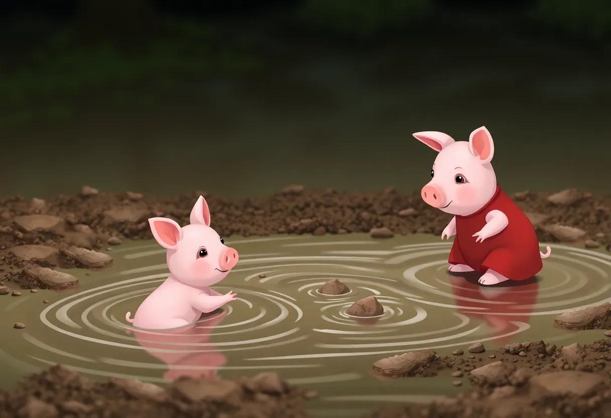 Discovering‌ Hidden Creatures Playing in the ​Muddy Water