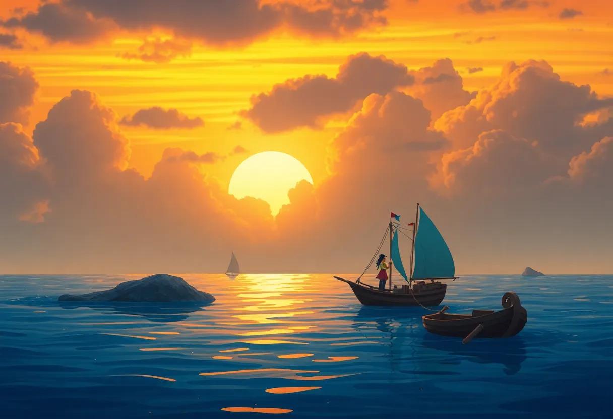 Finding the Hidden Islands Bathed in ⁤golden Sunset