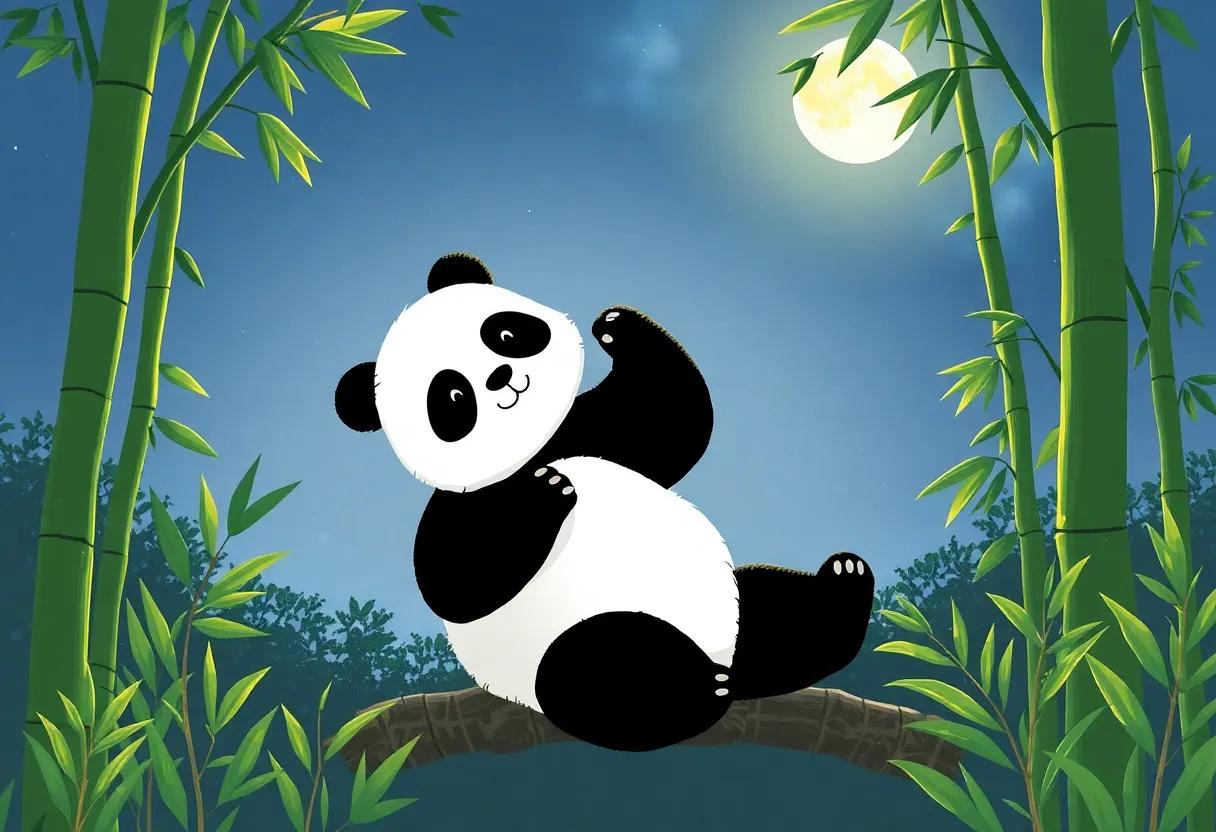 Dancing Under the Moonlight Beneath Tall Trees