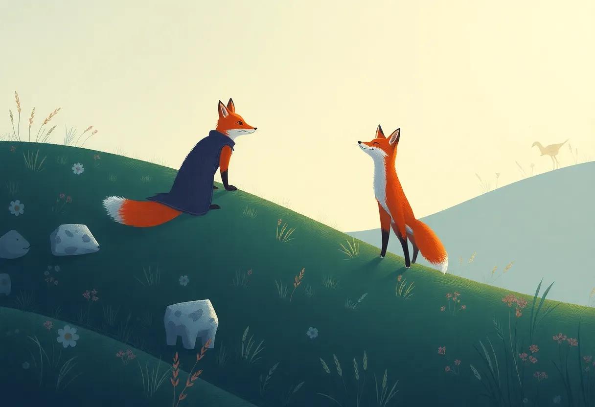 A Playful Fox Guides the Way