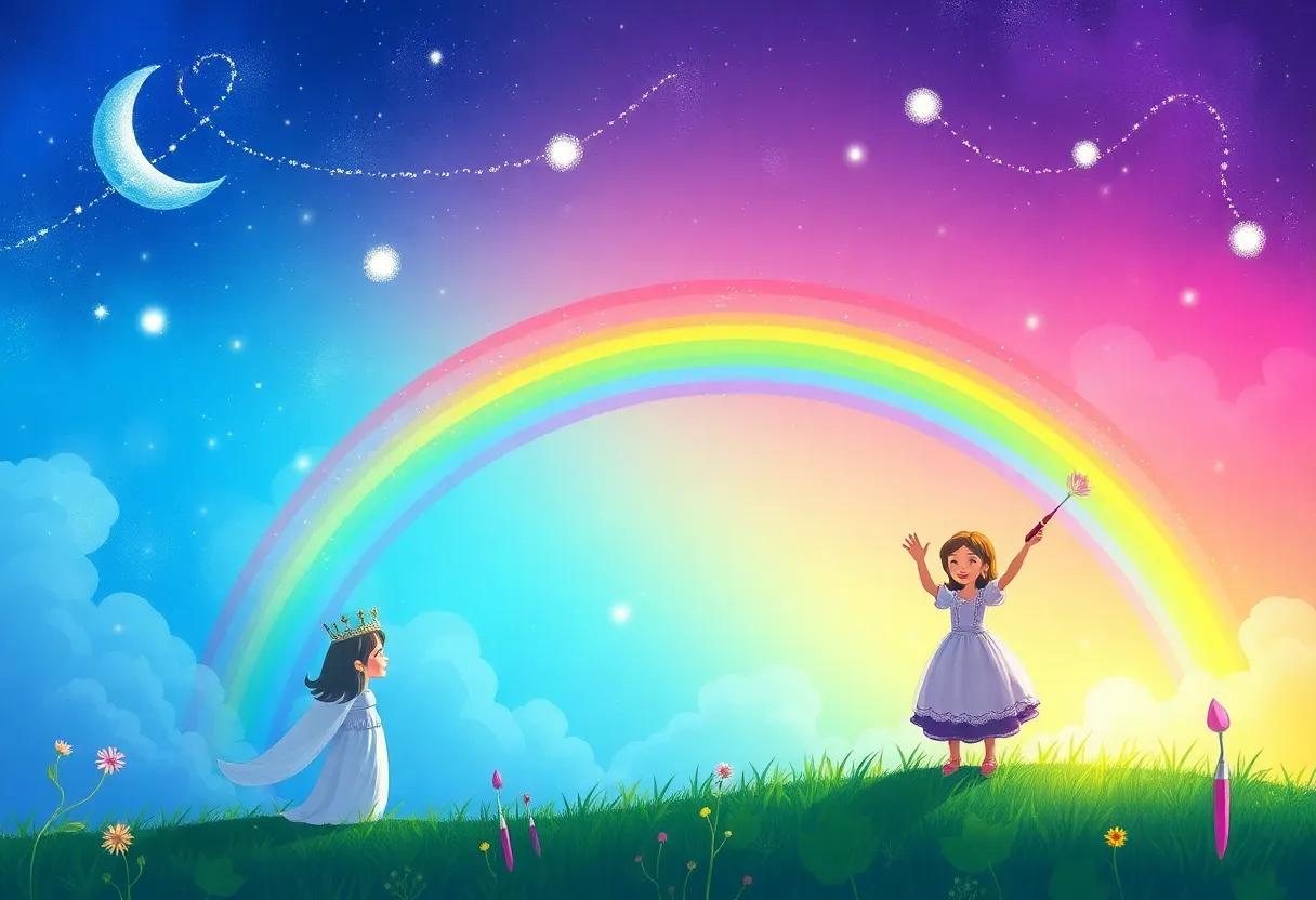 The Princess Discovering Her Magical Paintbrush