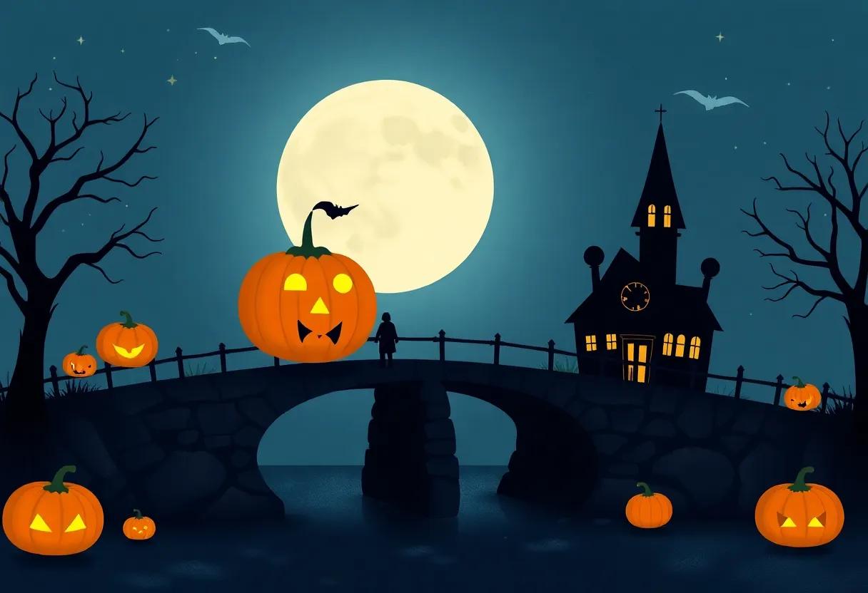 Crossing the Moonlit bridge of Shadows