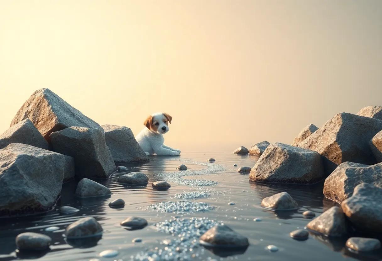 Finding Clues in the Sparkling River ⁣Stones