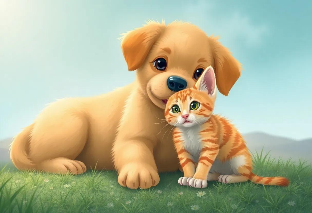 A Gentle Breeze Guides the Lost Kitten's Whiskers