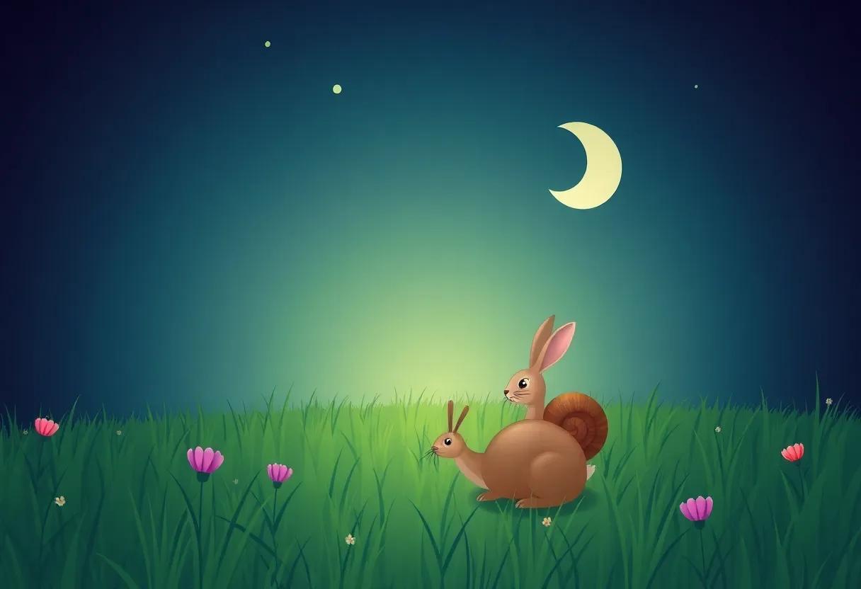 The Quiet Meadow at Twilight‌ where⁣ the ⁣rabbit‌ Hops