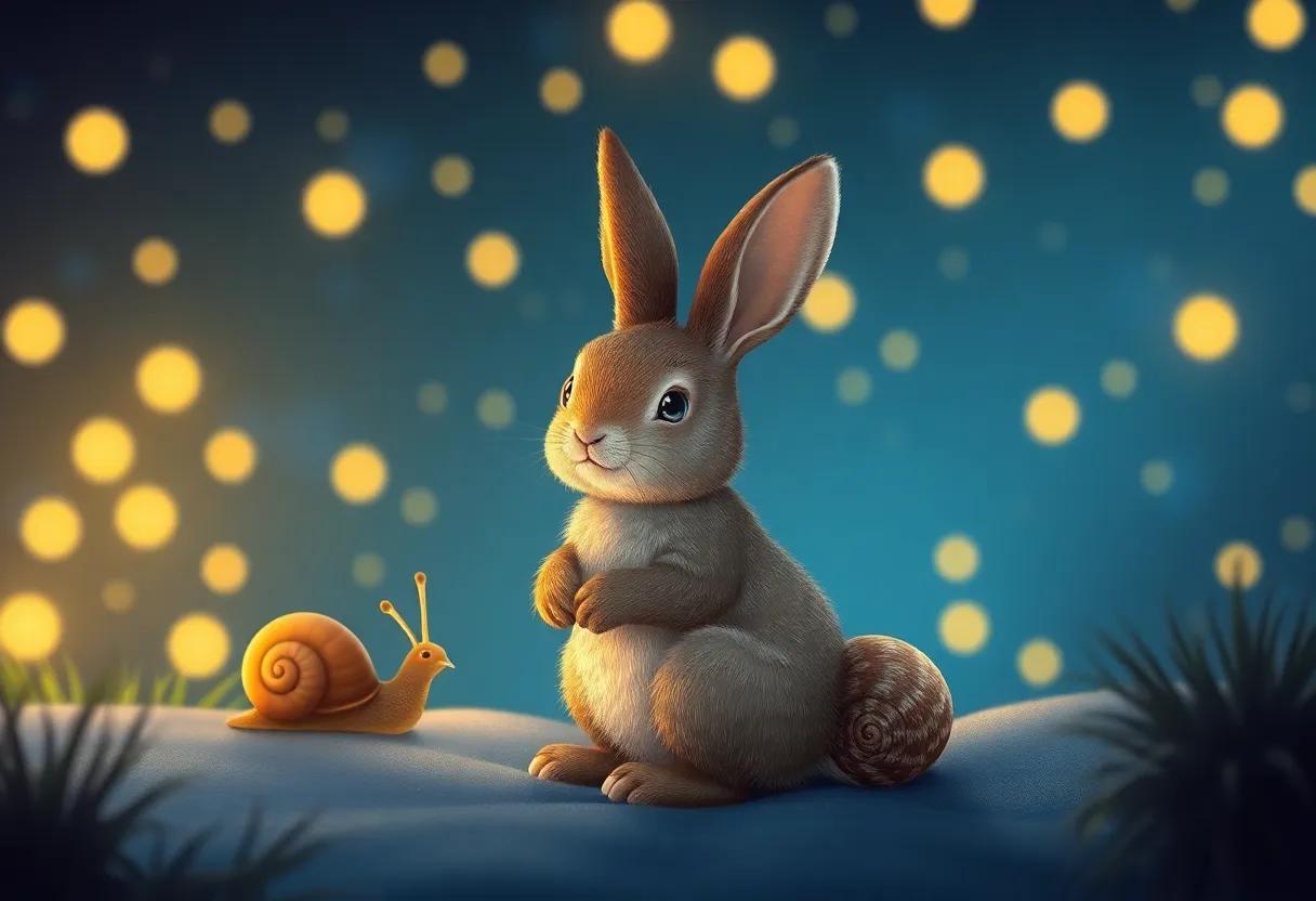 The First Curious Meeting Under the Soft Glow of Fireflies