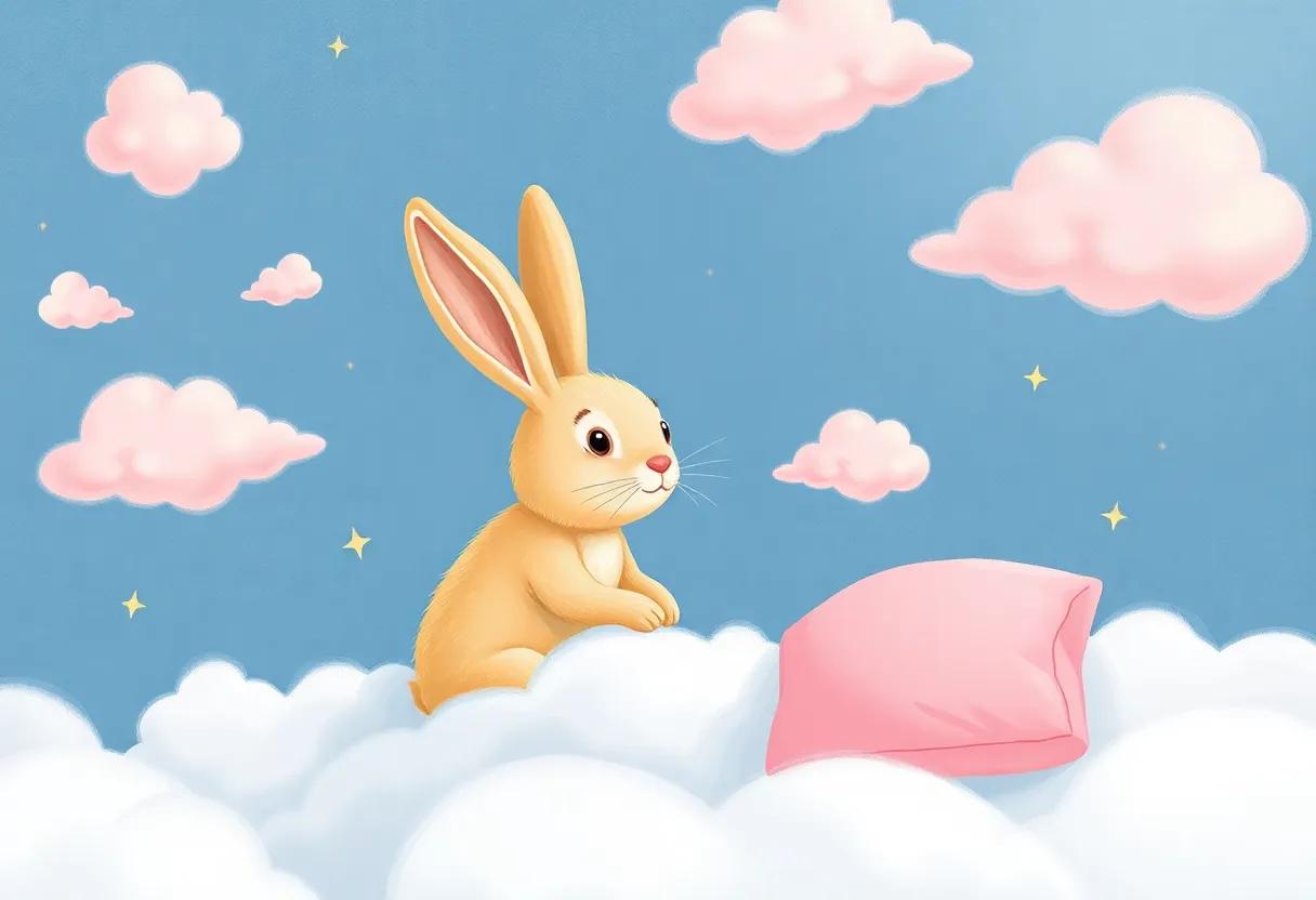 the Nighttime Journey Through Fluffy Pink pillows