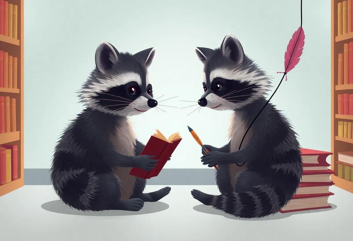 Glowing Books with Whispers of Adventure