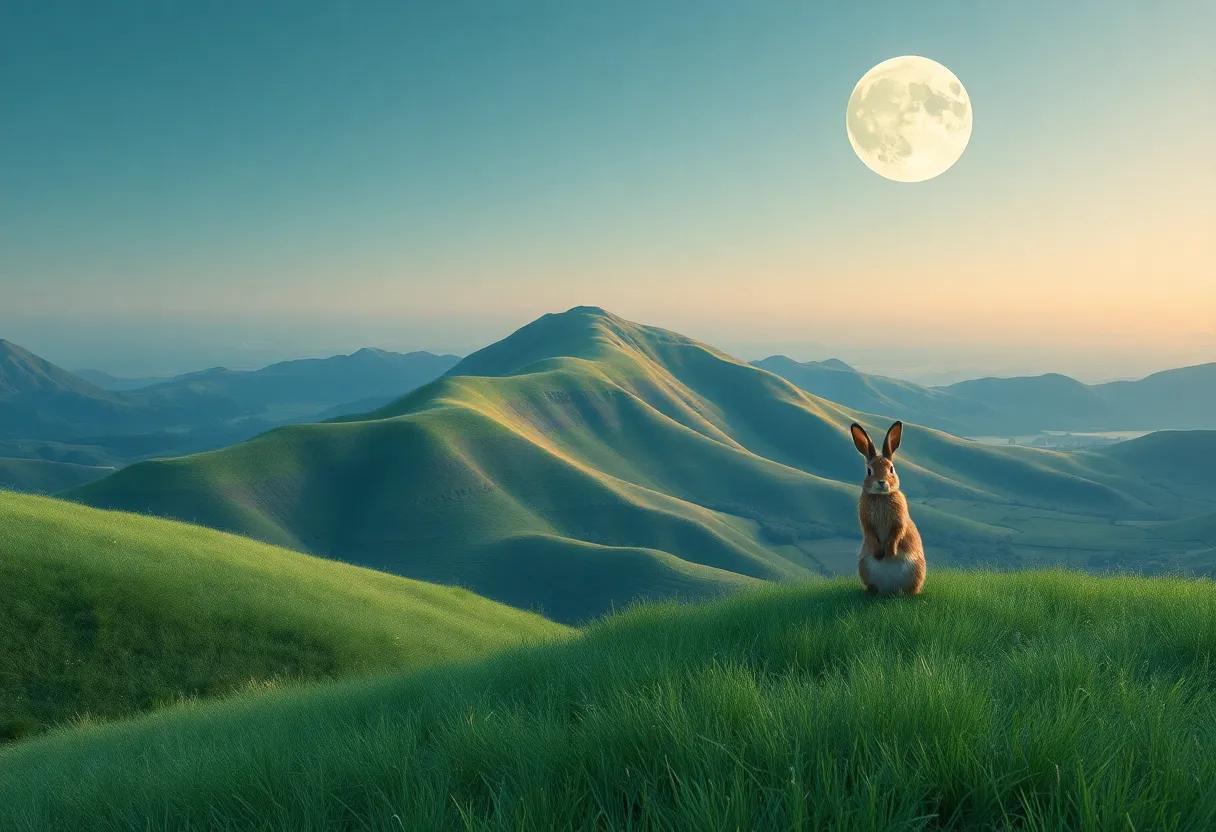 The Mysterious Hilltop and the View of the Valley Below