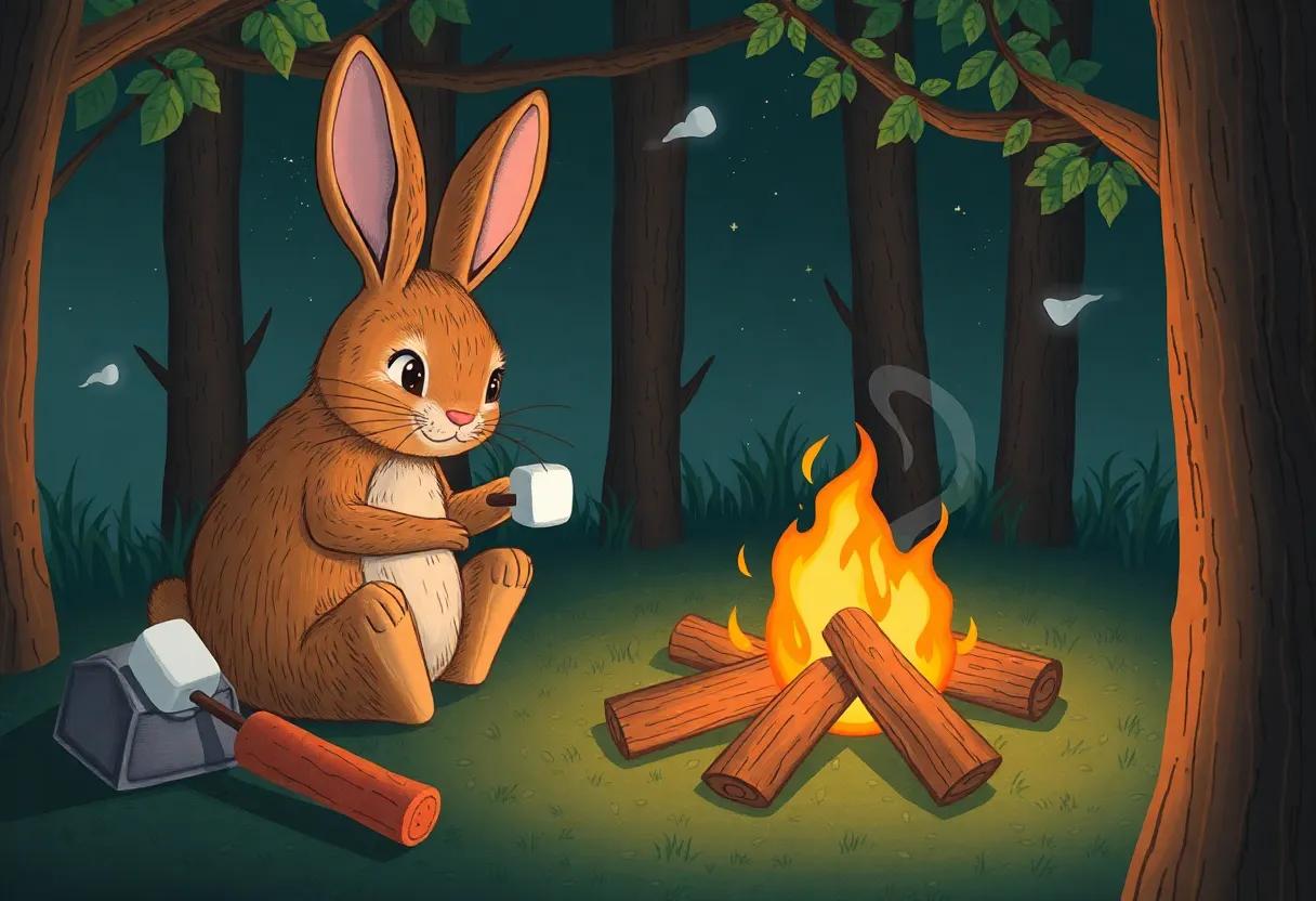 Roasting Sweet Carrot Marshmallows Over Flickering Flames