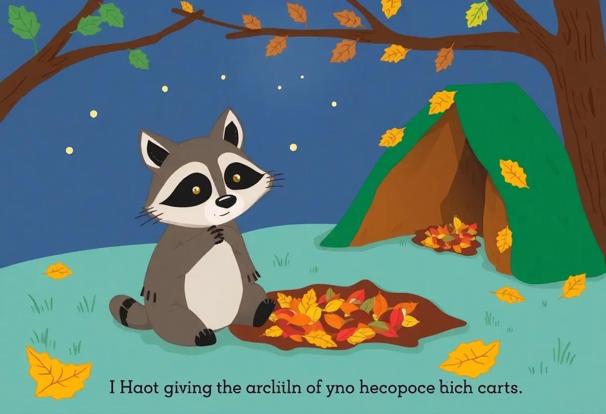 Building a Cozy Fort from Fallen Leaves