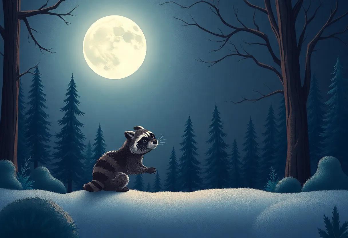 The enchanted Forest Beneath the Silver Moon