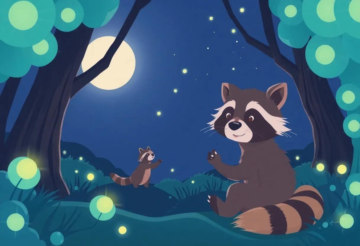 Rusty's Playful Chase Through Glowworm Glades