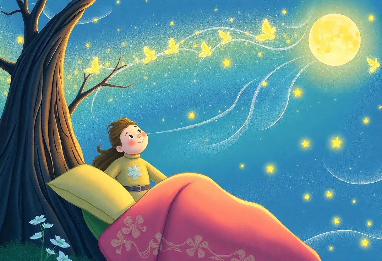 The Whispering Winds and Glowing Fireflies
