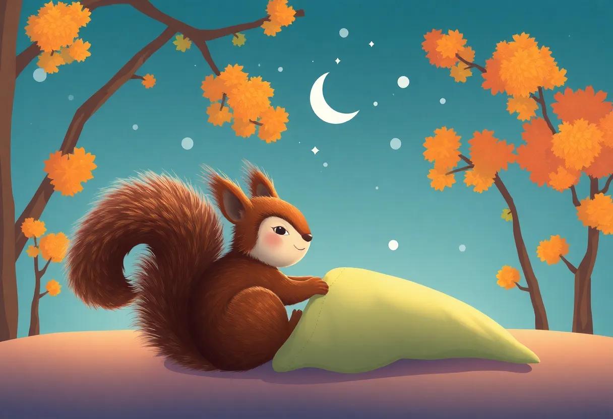 Sally's Dreamy Journey Through Colorful Tree Canopies