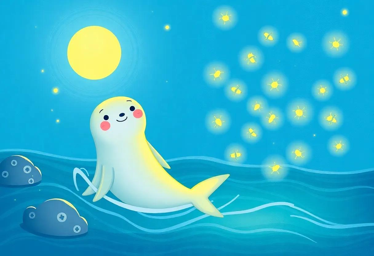 The Magical Glow of Dancing Fireflies Around Sammy