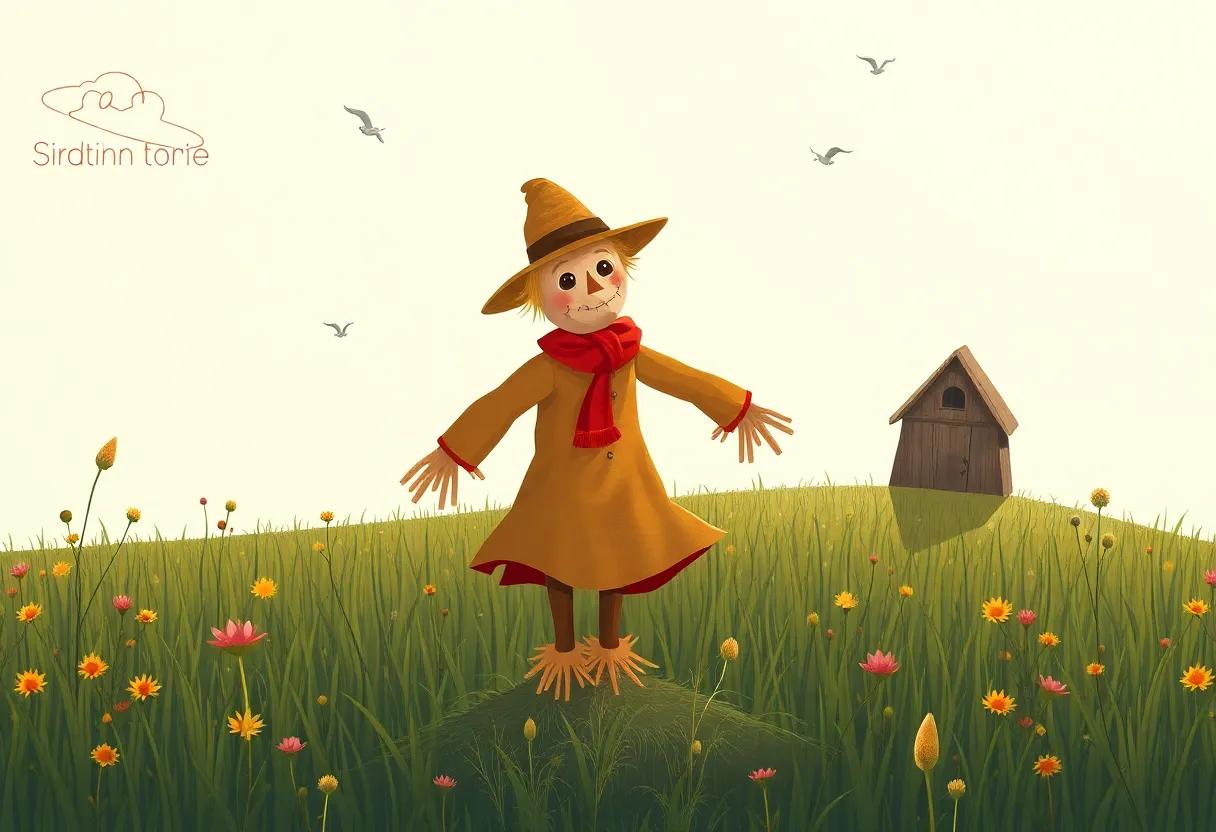 The scarecrow's secret wish to twirl and glide like the wind
