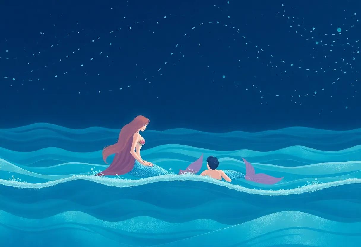 The Reunion Beneath the ​Silvery Tide