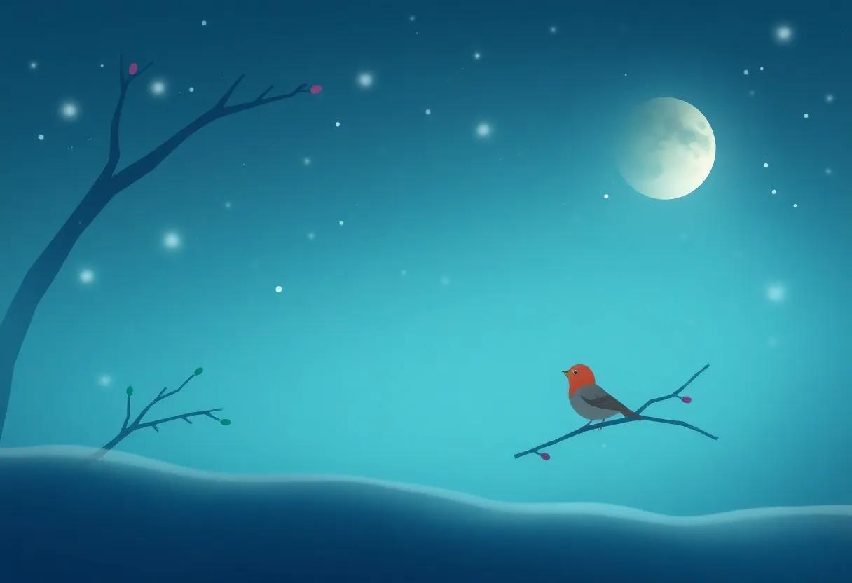 The Sparrow's ‍First Gentle Song at Dawn