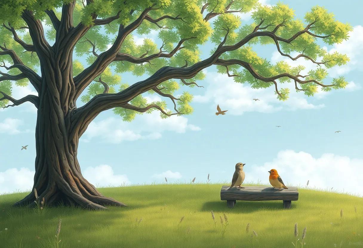 A Melodic Meeting Under the Old Oak Tree