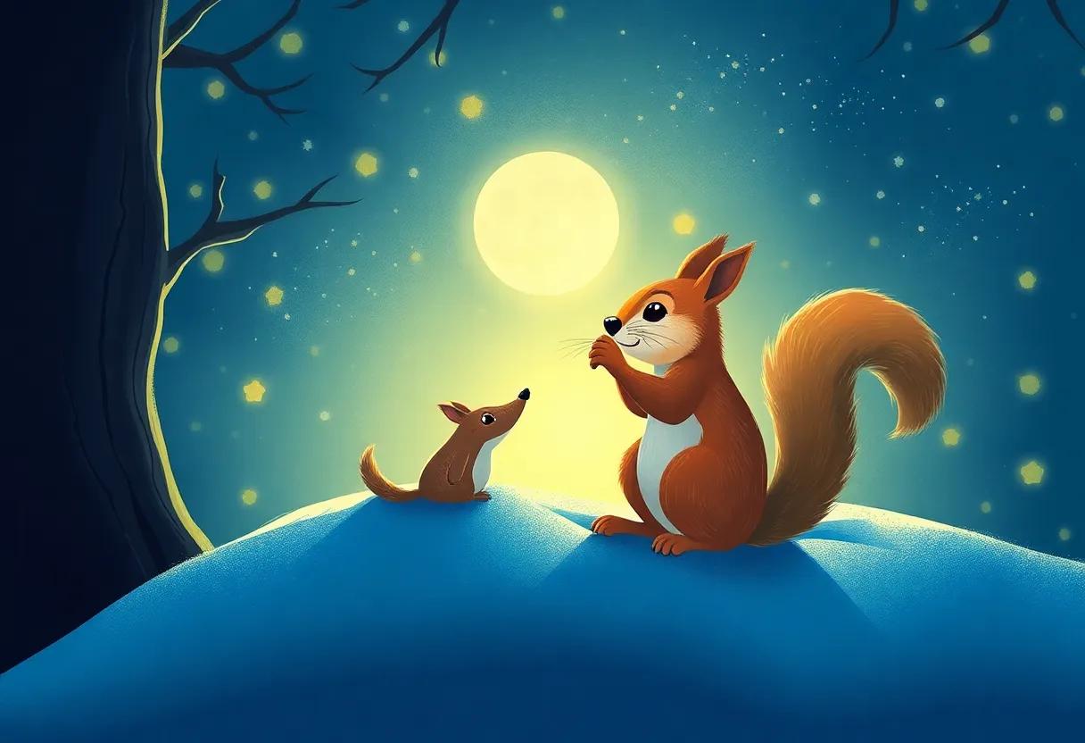 Whispers⁣ of⁣ Friendship in the Moonlit Breeze