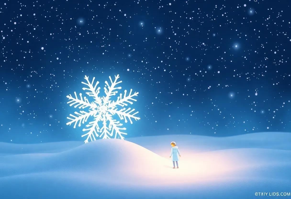 The Gentle Arrival of the First Snowflake