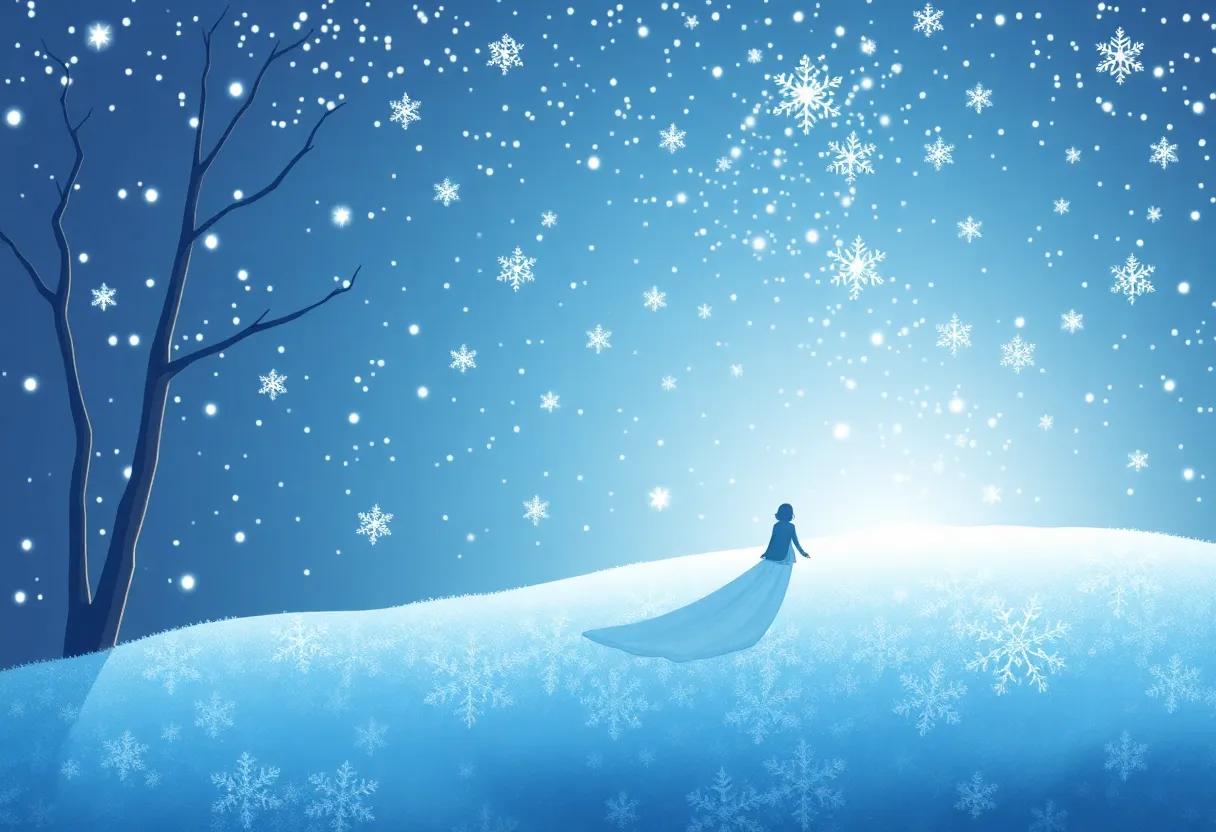 The Snowflake's Sparkling Dream Unfolds
