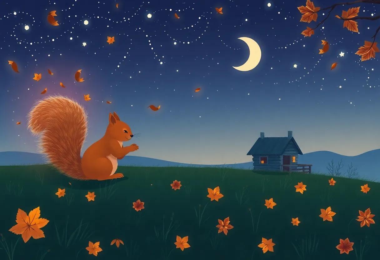 Saying Goodnight Beneath the Starry October Sky