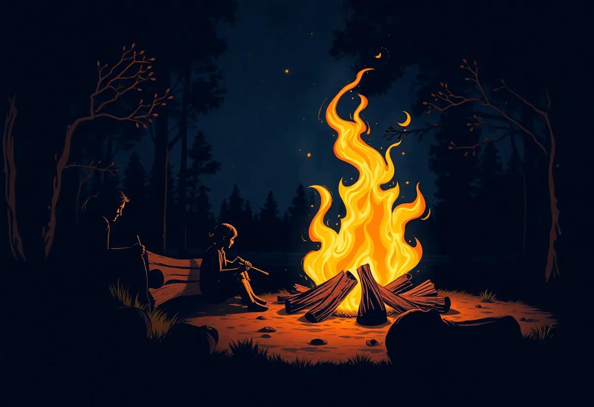 Whispers of Ancient Stories Told by the Firelight