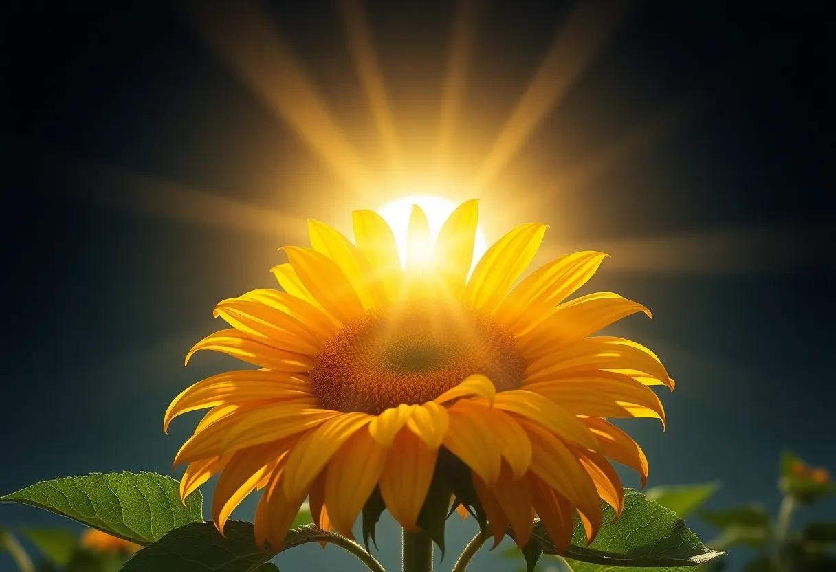 the Magical Moment of Touching Sun Rays