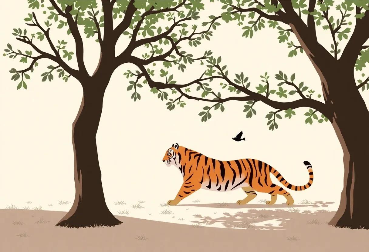 A Tiger's Silent Vigil Begins